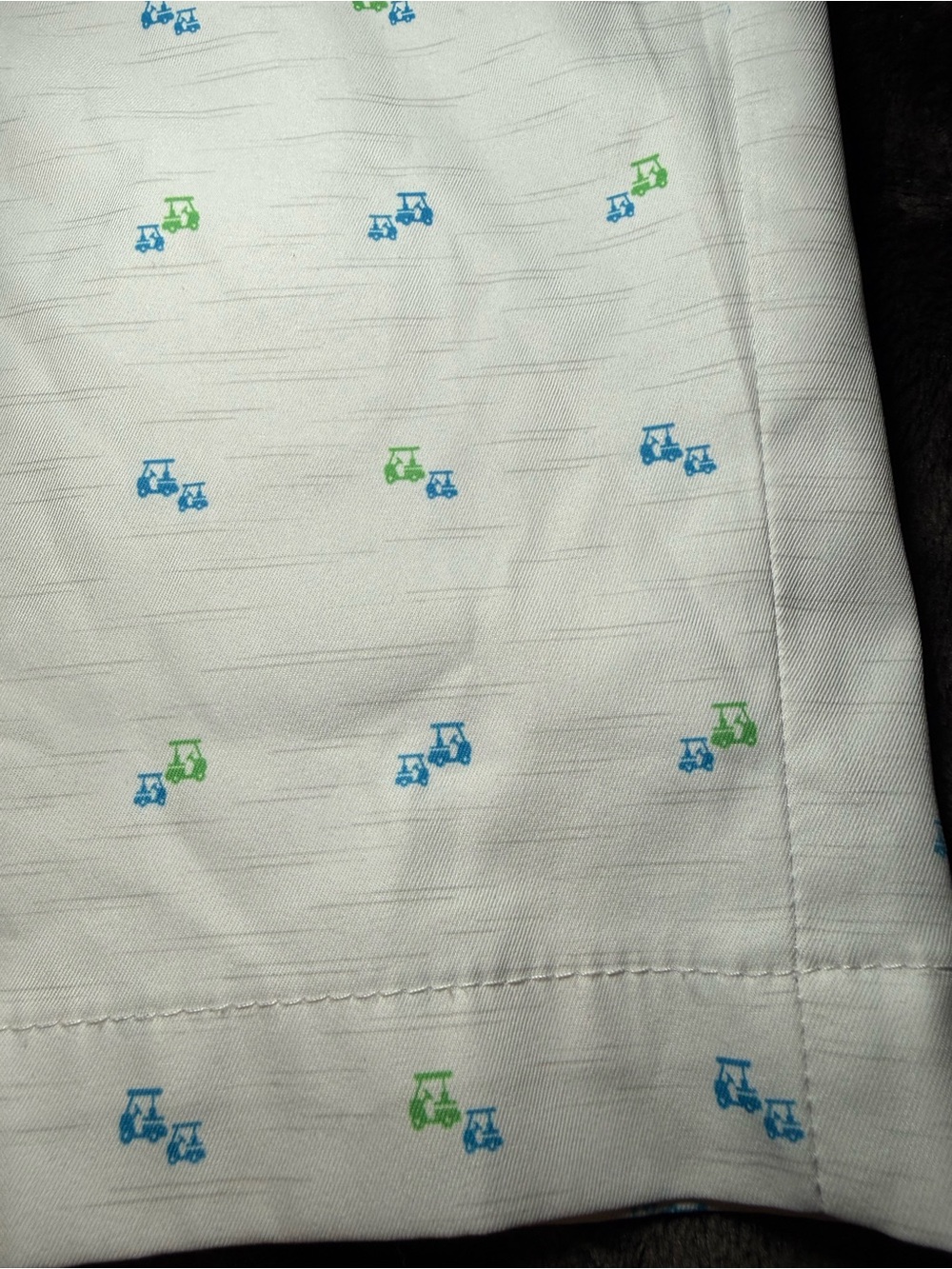Walter Hagen White Golf Shorts with Blue & Green Mini golf carts size 34 - Picture 2 of 8